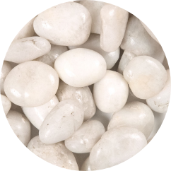 White Polished Pebbles graphic