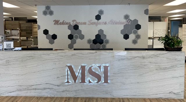 MSI Toronto showroom front desk