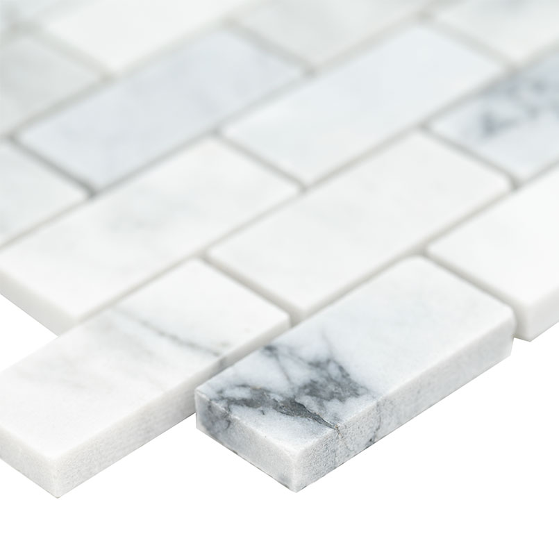 Carrara Classique Brick 1x2 Honed Edge
