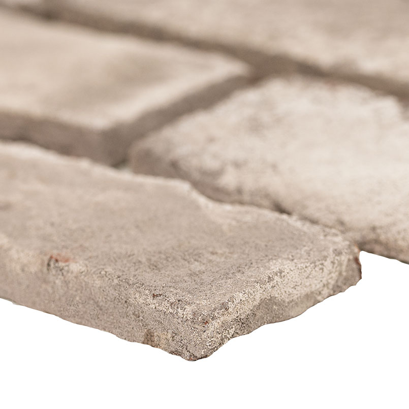 doverton gray clay brick 2.25x7.5 edge