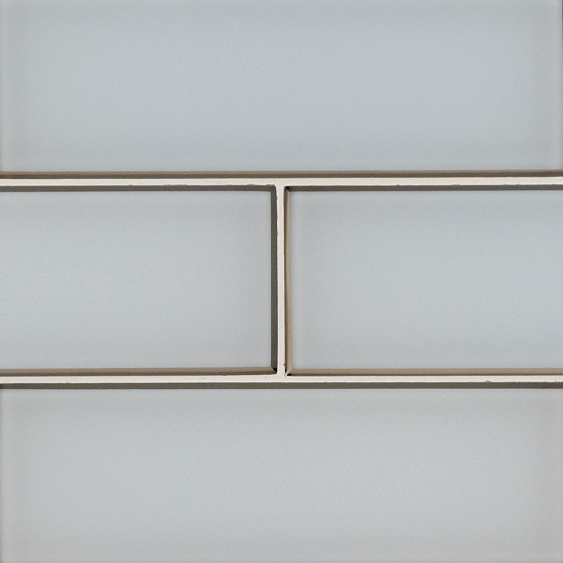 Ice Bevel Glass Tile 4x12 swatch