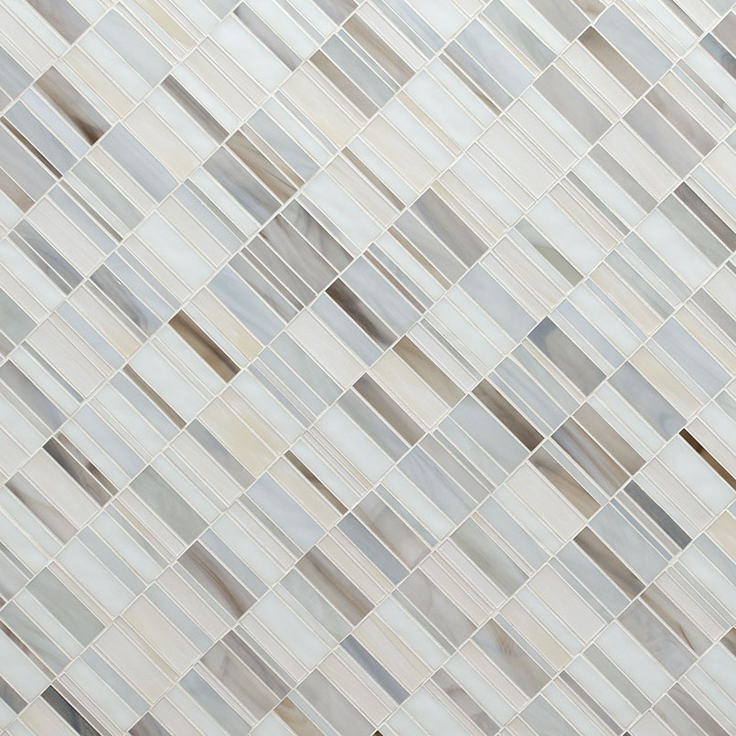 Citi Stax Greige Glass Tile swatch