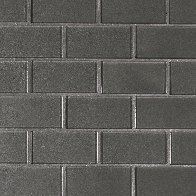 Metallic Gray Subway Tile 2x4 swatch