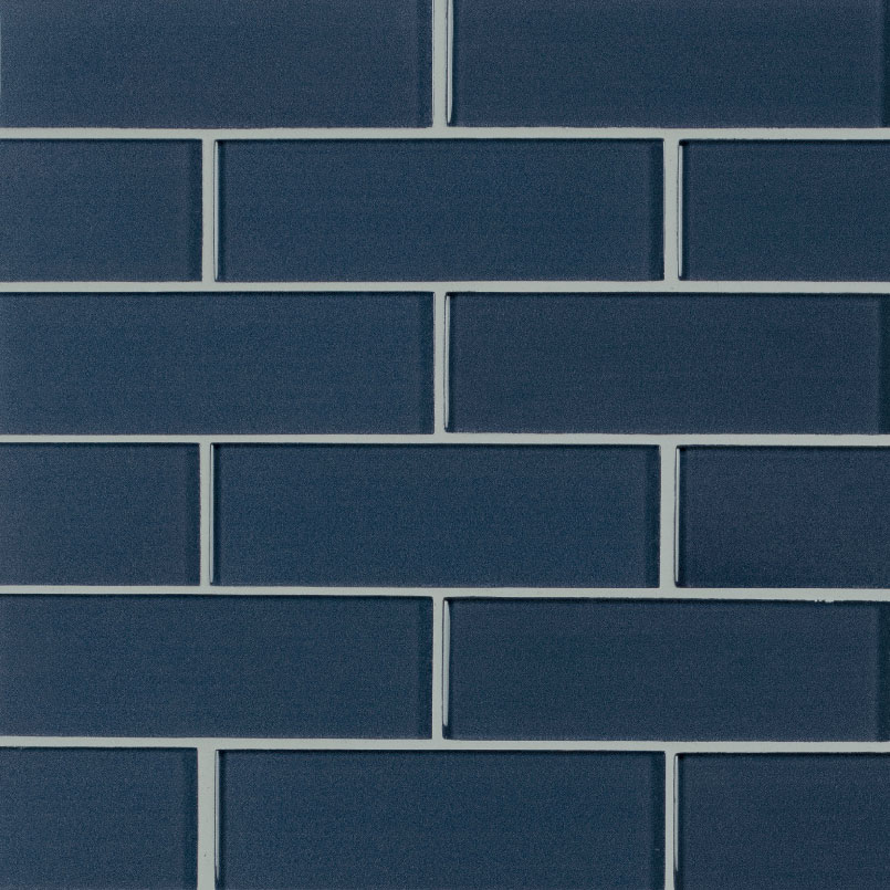 Midnight Glass Subway Tile Detail