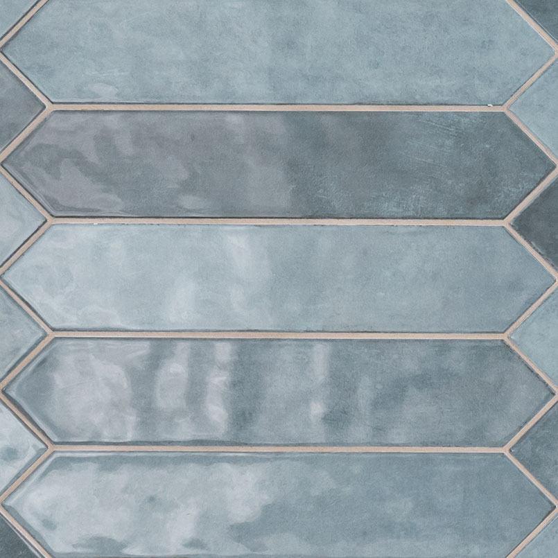 Renzo Denim Picket Backsplash Tile Detail