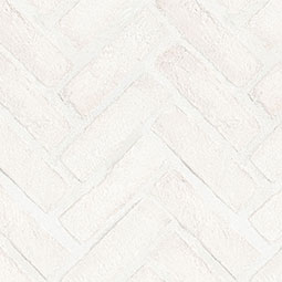 Alpine White Clay Brick Herringbone 2.25x7.5