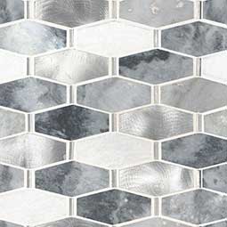 Equator Subway Border Mosaic Tiles Grey and White Border Tiles Natural Stone ✅