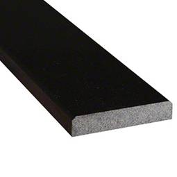 Black Granite 4x36x.75 Polished Double Beveled Threshold - Marble Threshold