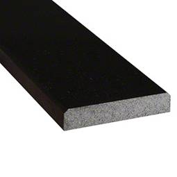 Black Granite 6x36x0.75 Polished Double Beveled Threshold - Marble Threshold