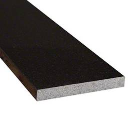 Black Granite 6x72x.75 Polished Double Beveled Threshold