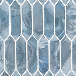 Blue Shimmer Picket Glass Tile thumbnail