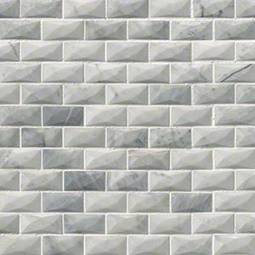 carrara 3d polished backsplash msi stone 1x2 tile smot mosaic marble