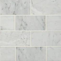 Carrara White Subway Tile 3x6 