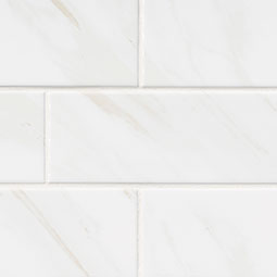 Classique White Calacatta Subway Tile