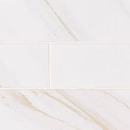 Classique White Calacatta Subway Tile