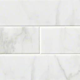 Classique White Carrara Glossy 4x16