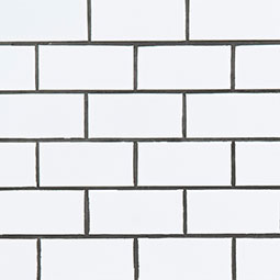 Domino White Glossy Subway Tile 2x4 