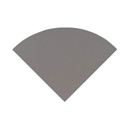 Engineered Gray 9" Radius Cornershelf Polished Tile Trim