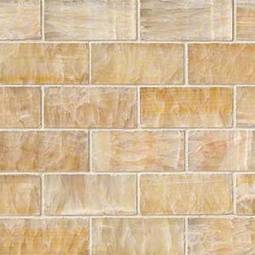 Giallo Crystal Onyx Subway Tile 2x4