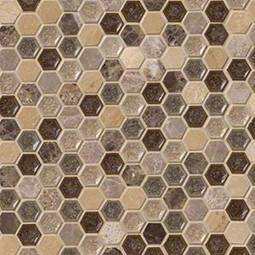 Kensington 1" Hexagon Mosaic Tile