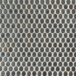 Metallico Penny Round Glass Tile