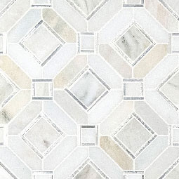 Milano Silver Geometric Tile