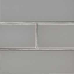 Oyster Gray Subway Glass Tile 4x12x8mm 