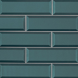 Verde Azul 2.5x8x8mm Beveled