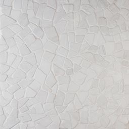 White Flat Pebbles Meshed 16x16