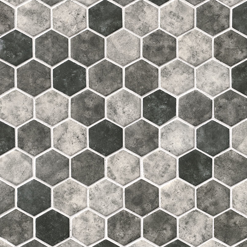 Urban Tapestry Hexagon Mosaic Tile swatch