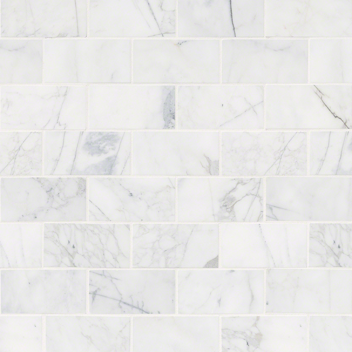 Calacatta Cressa White Subway Tile 3x6  Variation