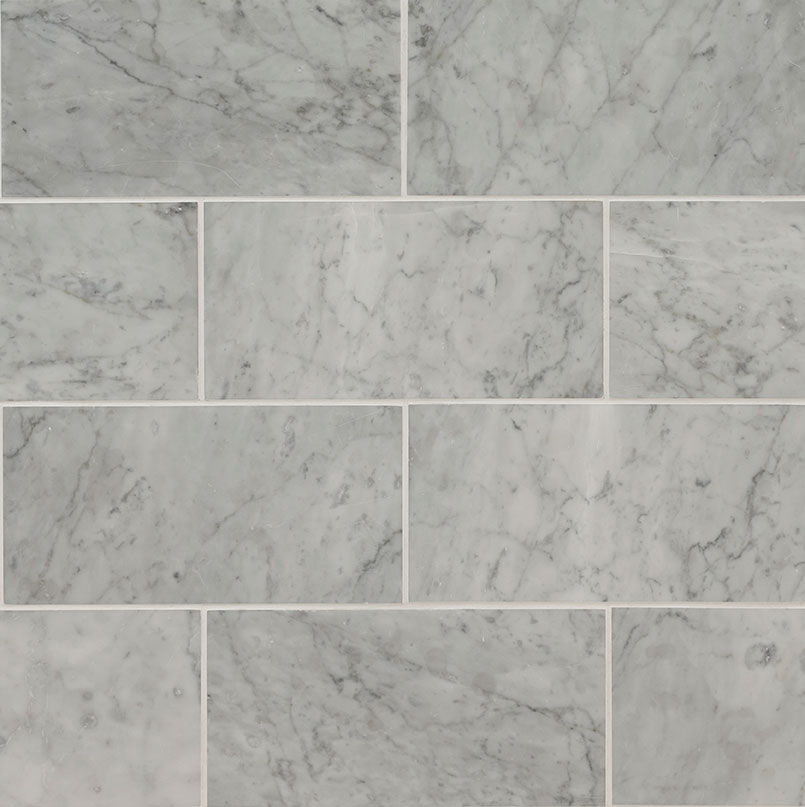 Carrara White Subway Tile 6x12  Variation