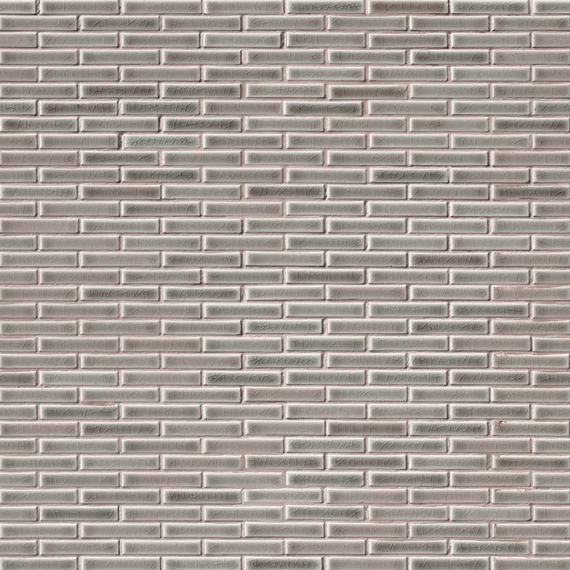 Dove Gray Brick Pattern 8mm