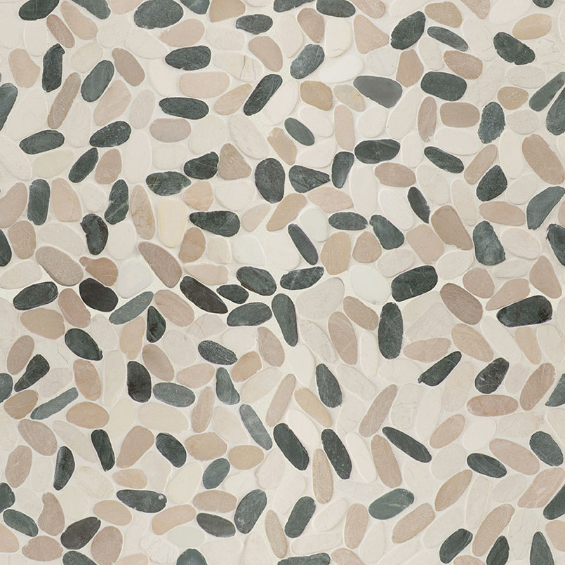 Metropolitan Marble Pebble Tile Variation
