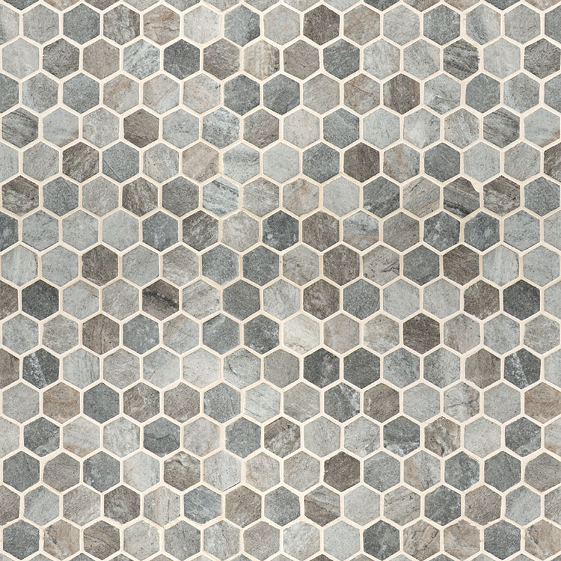 Stonella Hexagon Mosaic Tile variation