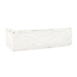 Alpine White Reclaimed Clay Brick Tile Corner