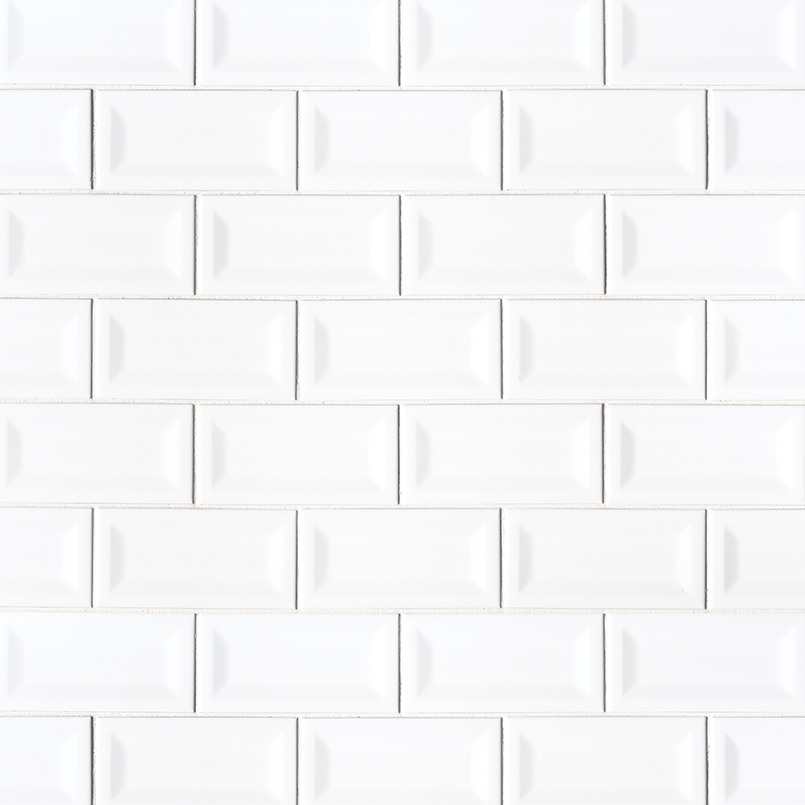Inverted Bevel White Subway Tile - MSI Backsplash Tile