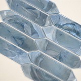 Blue Shimmer Picket Glass Tile video