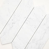 Carrara White 3x12 Picket Honed Video