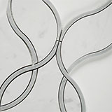 Carrara White Ellipsis Polished 10mm