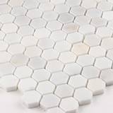 Greecian White 1" Hexagon Polished in a Mesh Video