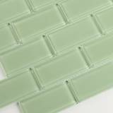 Mint Green Glass Subway Tile 2x4 Video