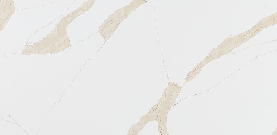 Calacatta Leon Gold Quartz Sample