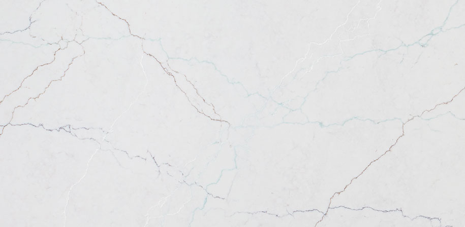 Calacatta Miraggio Seaglass Quartz Slab Sample
