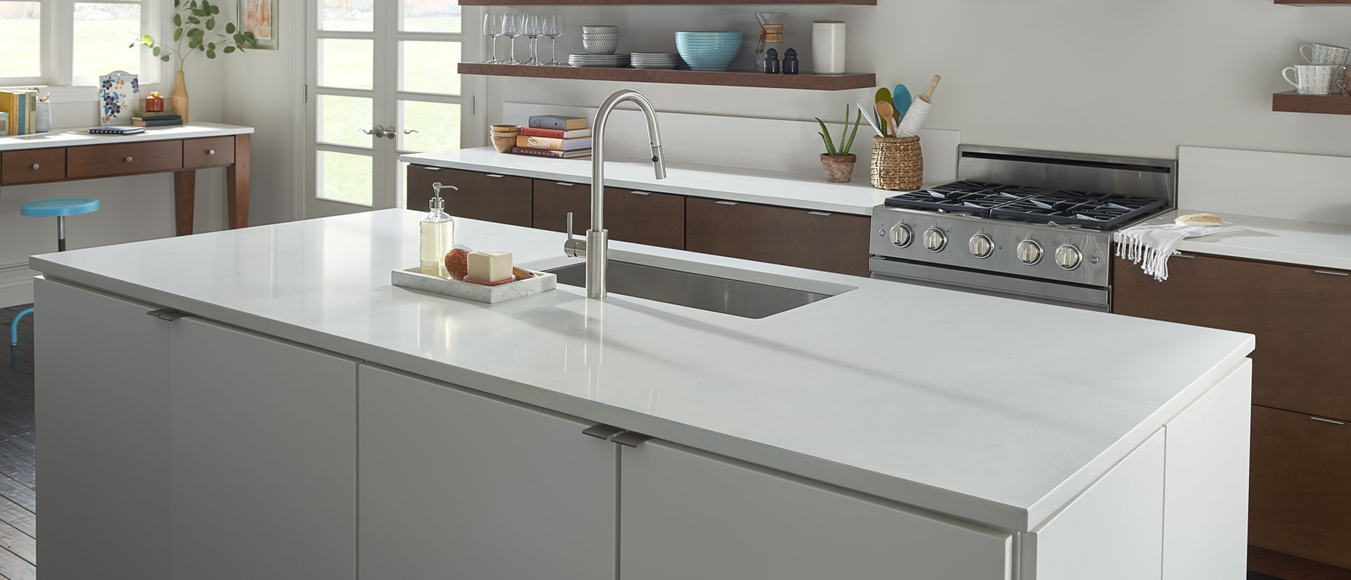 Arctic White White Quartz Countertops Q Premium Natural Quartz