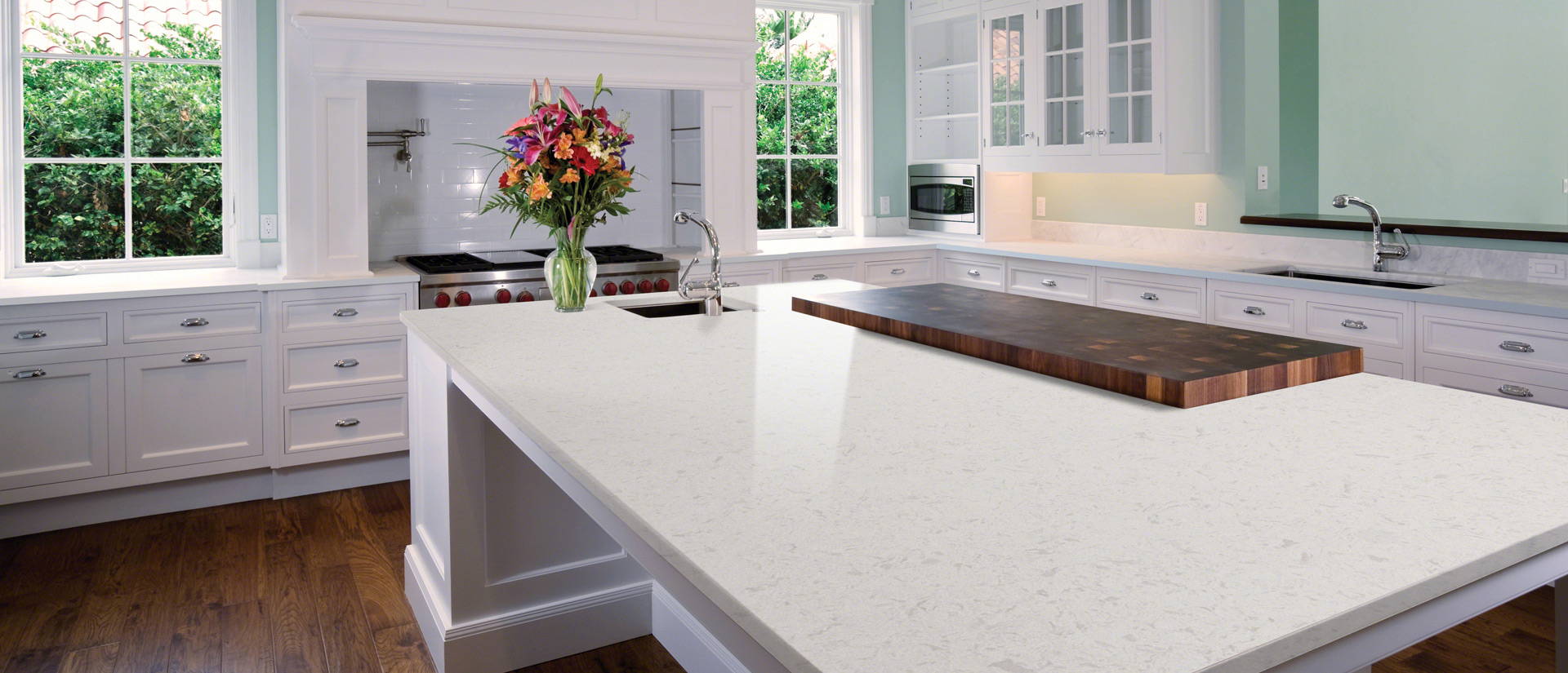 Glacier White Quartz Marble Look Quartz Q™ Premium Quartz