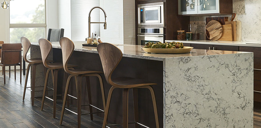 Blanca Arabescato Marble Look Quartz Countertops