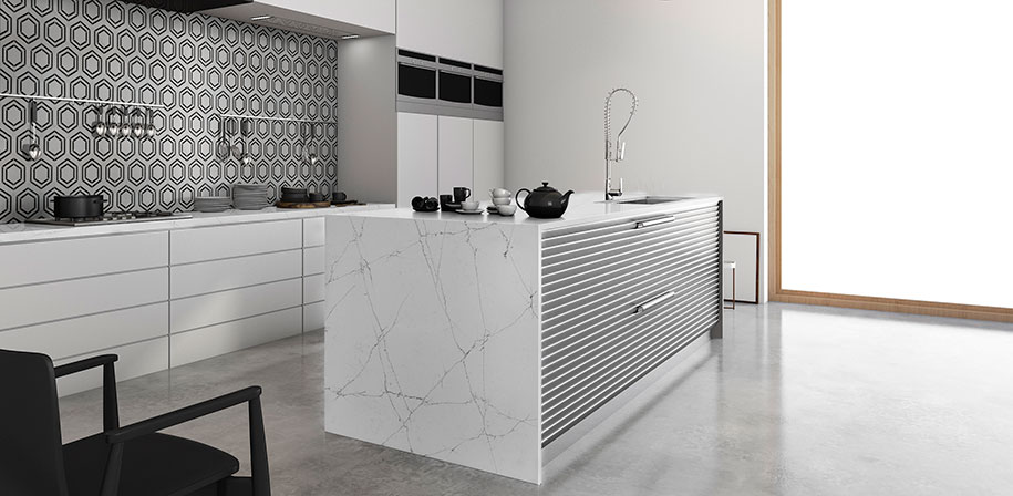 Calacatta Montage| Quartz Slab Countertops |Q Premium ...