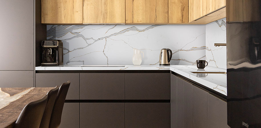 Calacatta Solessio Quartz countertop