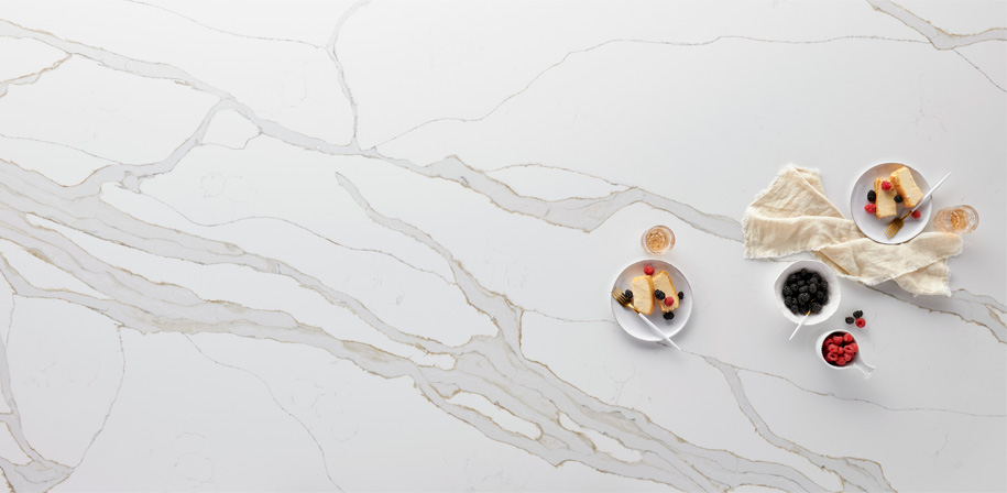 Calacatta Solessio Marble Look Quartz Countertops
